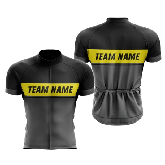 Custom Team Black Mens Cycling Short Sleeve Jersey, Custom Cycling Jerseys CG0496