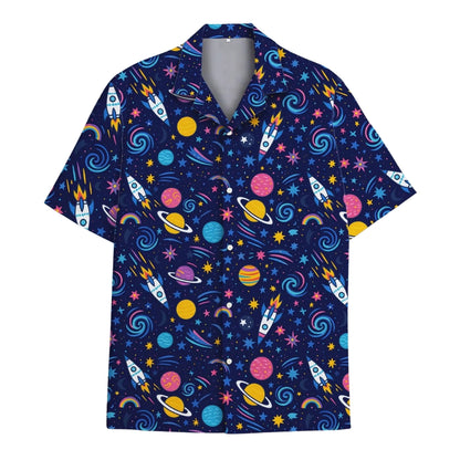 Colorful Planet Space Hawaiian Shirt For Men Women, Space Lover Hawaiian Shirts HE0089