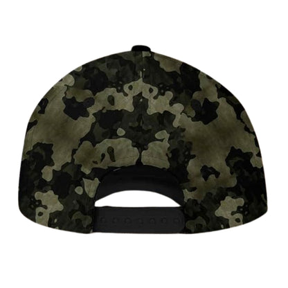 Hooked On Fishing Custom Bass Fishing Camo Baseball Cap, Custom Camo Caps For Fishing Lovers CP0251