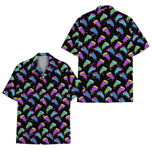 Neon Pizza Hawaiian Shirt For Men And Women, Pizza Lover Hawaiian Shirts HE0077
