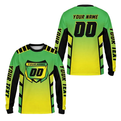 Custom Blue Purple Motocross Mens Jersey Long Sleeve, Custom Racing Dirt Bike Shirts ME0063