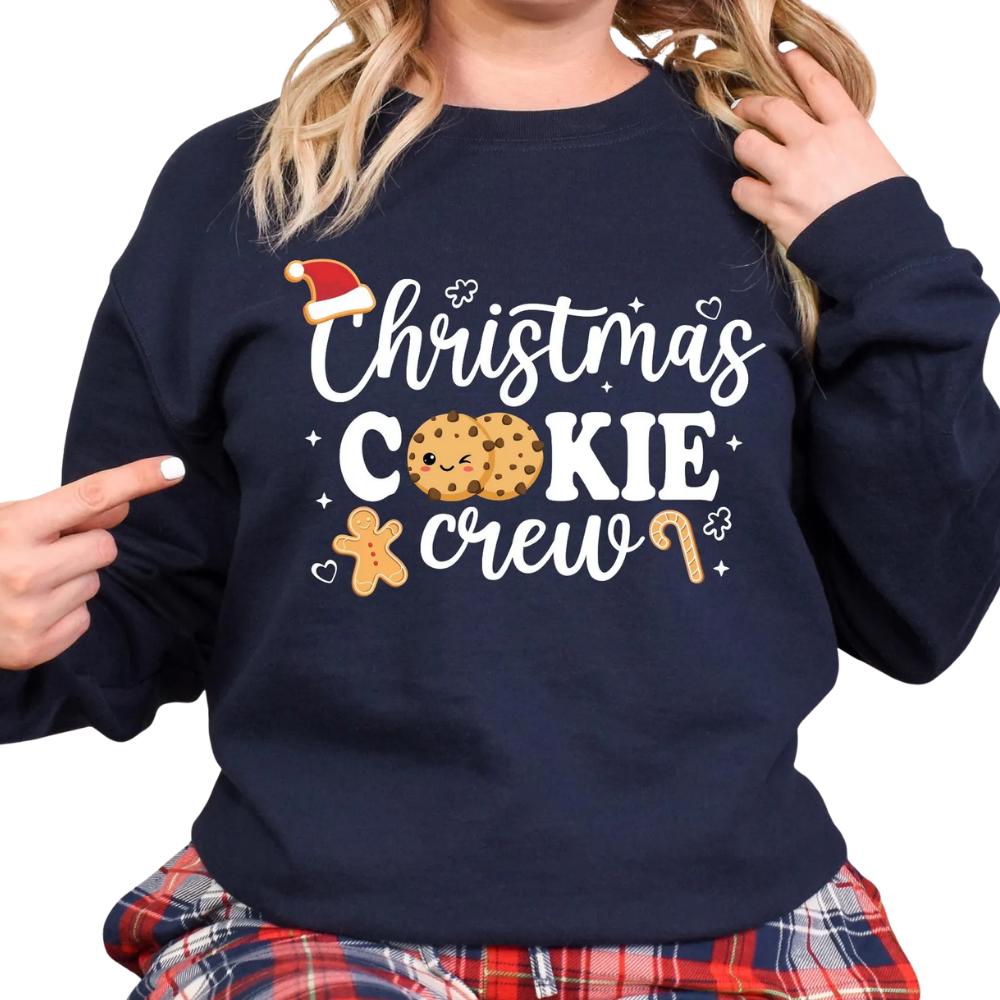 Chrismas Cookie Crew Custom Matching Family Sweatshirt, Custom Christmas Sweatshirt For Family ET1680
