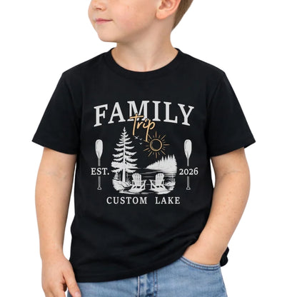 Personalized Lake Family Trip Matching T Shirts, Custom Lake Trip Family Shirts With Year ET0885