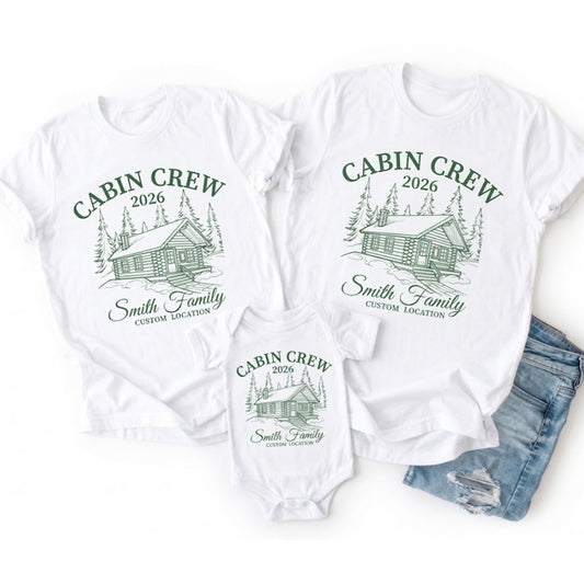 Custom Cabin Crew Family Matching T Shirt, Personalized Cabin Trip Family Shirts ET0886