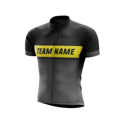 Custom Team Black Mens Cycling Short Sleeve Jersey, Custom Cycling Jerseys CG0496