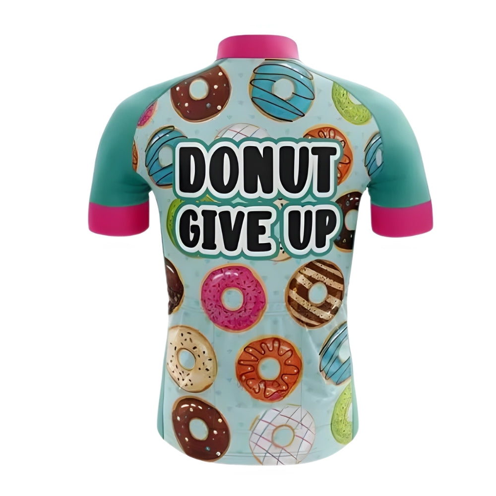 Donut Give Up Men's Short Sleeve Cycling Jersey For Mens, Donut Cycling Jerseys CZ0091