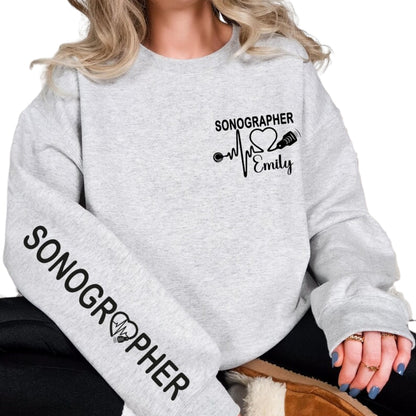 Custom Sonographer Sweatshirt For Women, Custom RDMS Sweatshirt 2D0396