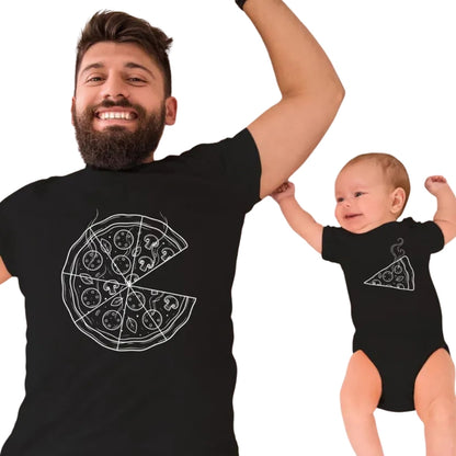 Pizza Slice Dad And Baby Matching T Shirt For Father Day, Pizza Lover Matching Family Shirts ET0982