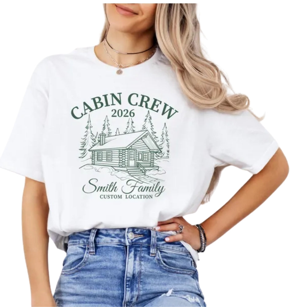 Custom Cabin Crew Family Matching T Shirt, Personalized Cabin Trip Family Shirts ET0886