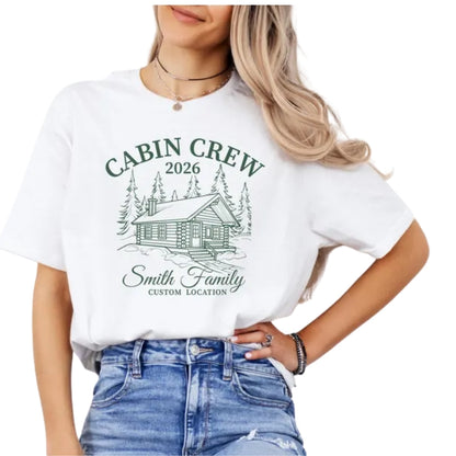 Custom Cabin Crew Family Matching T Shirt, Personalized Cabin Trip Family Shirts ET0886