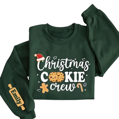 Chrismas Cookie Crew Custom Matching Family Sweatshirt, Custom Christmas Sweatshirt For Family ET1680
