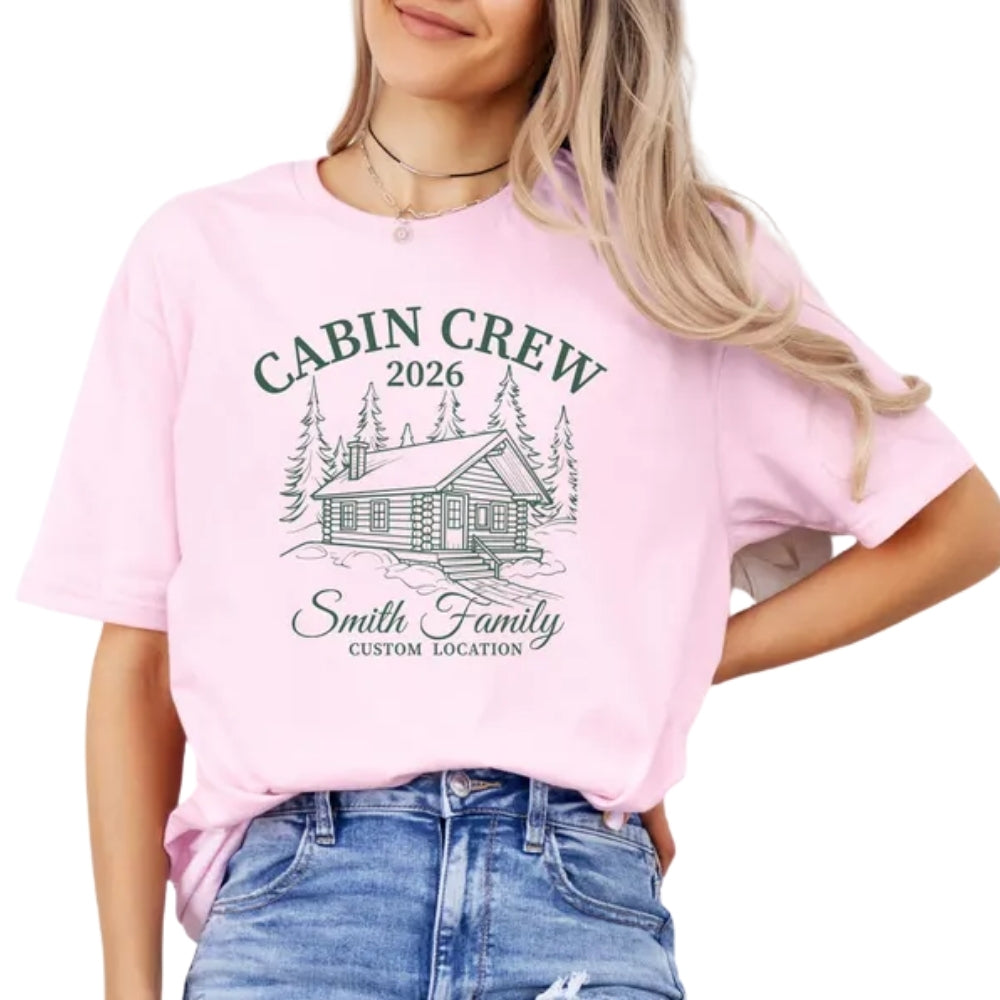 Custom Cabin Crew Family Matching T Shirt, Personalized Cabin Trip Family Shirts ET0886