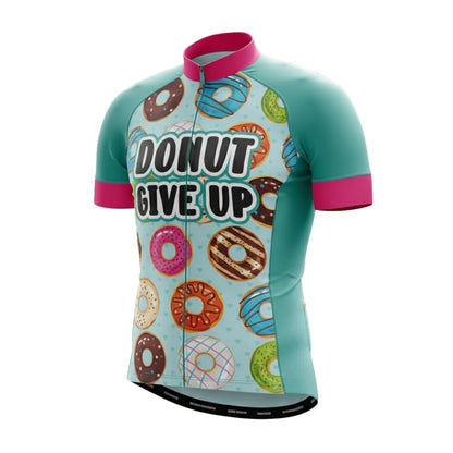 Donut Give Up Men's Short Sleeve Cycling Jersey For Mens, Donut Cycling Jerseys CZ0091
