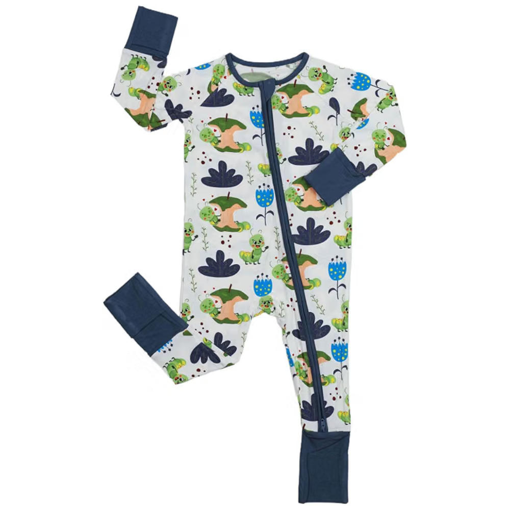 Caterpillar Baby Convertible Romper Zipper, Caterpillar Baby Romper Convertible BB0609