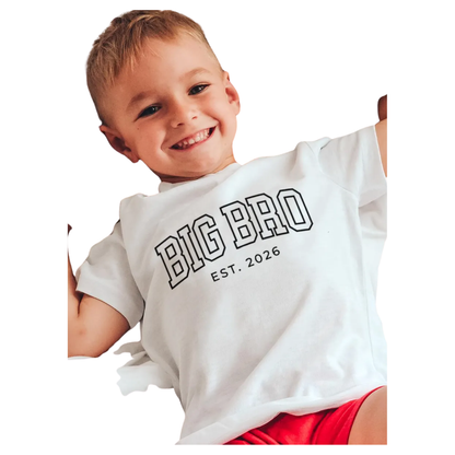 Big Brother Again Custom Year Sibling Baby Reveal Matching T Shirt, Custom Pregnancy Announcement Sibling Shirts ET1262
