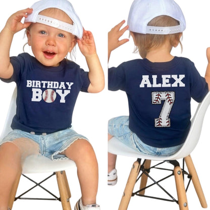 Baseball Birthday Boy Matching Family T Shirts, Matching Baseball Birthday Shirts For Family ET0361