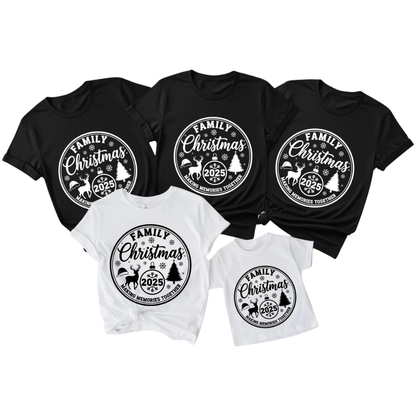 Family Christmas Making Memories Together Matching T Shirt, Custom Family Christmas Matching Shirt ET1176
