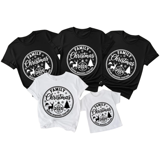 Family Christmas Making Memories Together Matching T Shirt, Custom Family Christmas Matching Shirt ET1176