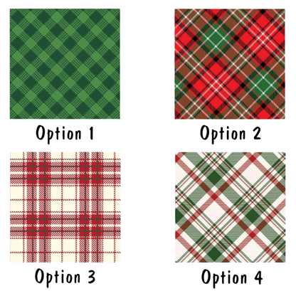 Merry Christmas Plaid Custom Name Family Matching Sweatshirt, Custom Plaid Xmas Sweater For Family ET1703