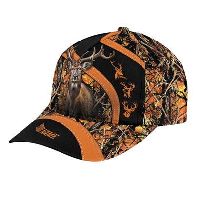 Custom Name Deer Hunting Baseball Cap, Custom Deer Hunting Caps CP0070