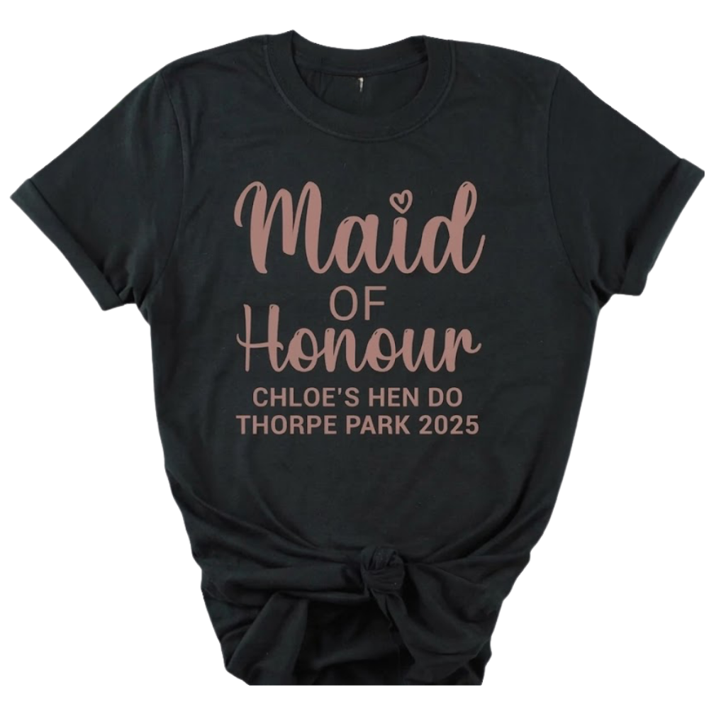 Team Bride Maid Of Honor Mother Of The Bride Matching T Shirts, Bridal Shower Party Matching Shirts ET1027