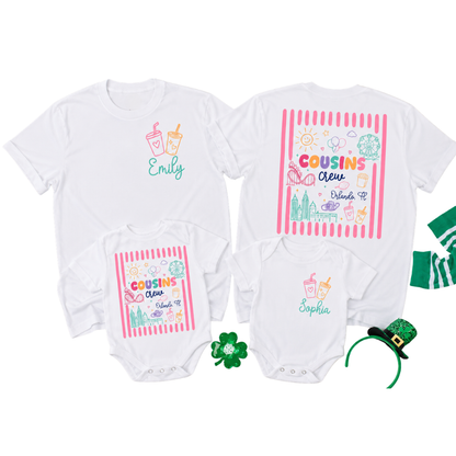 Personalized Cousin Crew Matching Family T Shirt, Custom Cousin Matching Shirts ET1191
