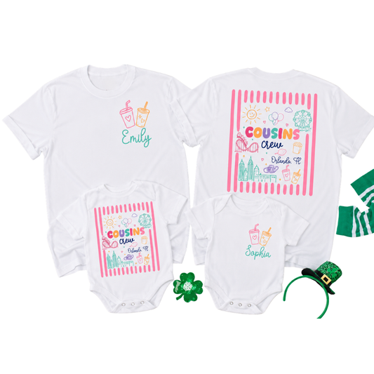 Personalized Cousin Crew Matching Family T Shirt, Custom Cousin Matching Shirts ET1191