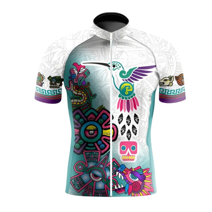 Aztec Mexico Cycling Short Sleeve Jersey For Mens, Mexico Cycling Jersey CZ0142