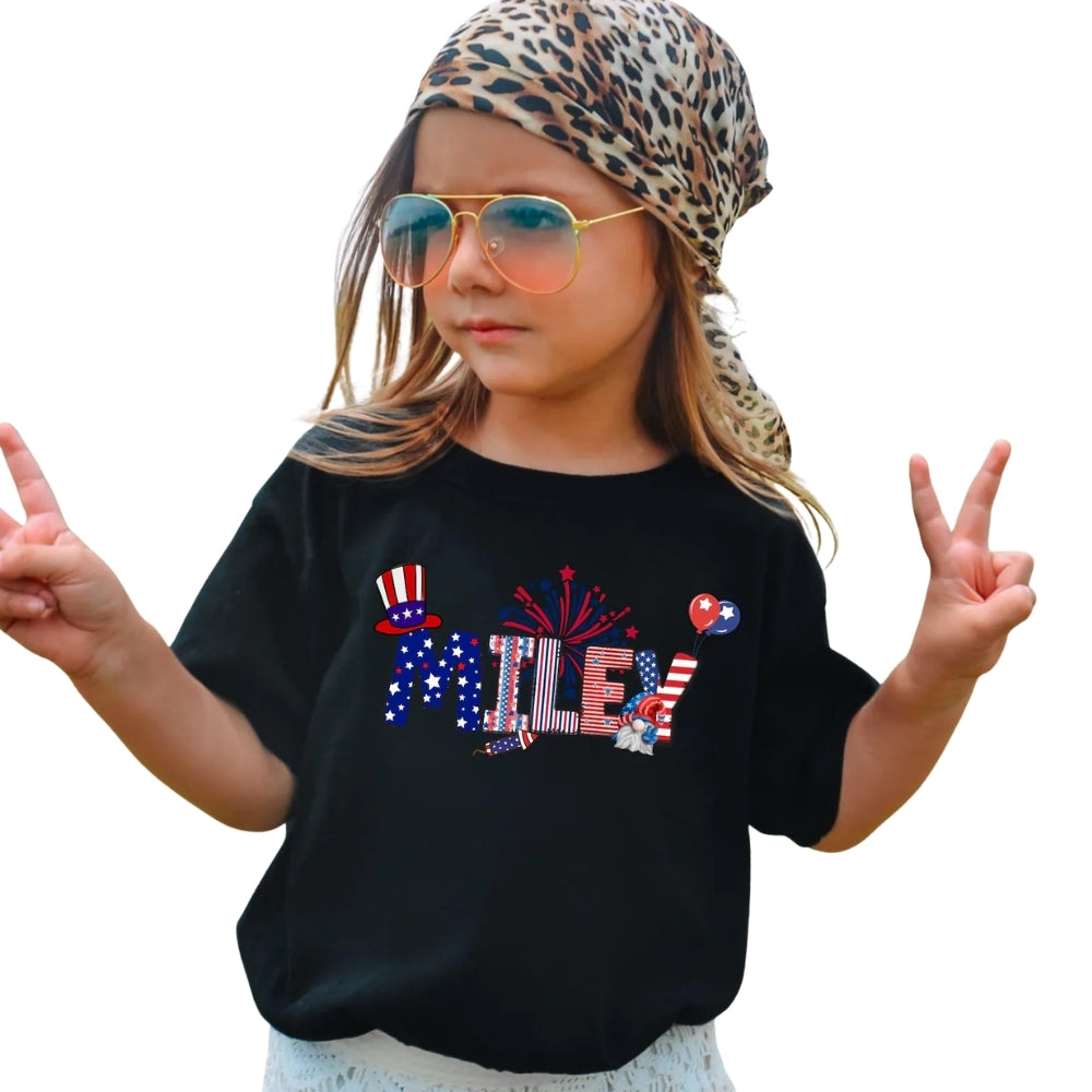 Custom Name 4th Of July Matching Family T Shirts, Personalized Matching Family Shirts For Independence Day ET0444