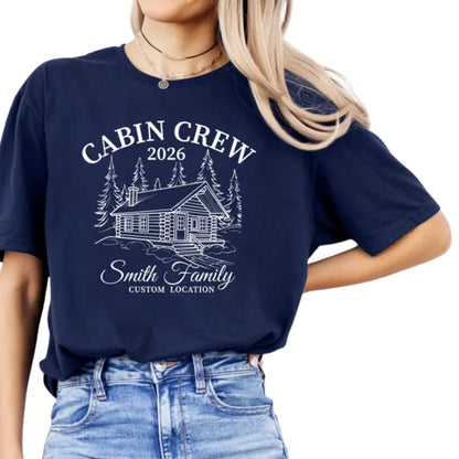 Custom Cabin Crew Family Matching T Shirt, Personalized Cabin Trip Family Shirts ET0886