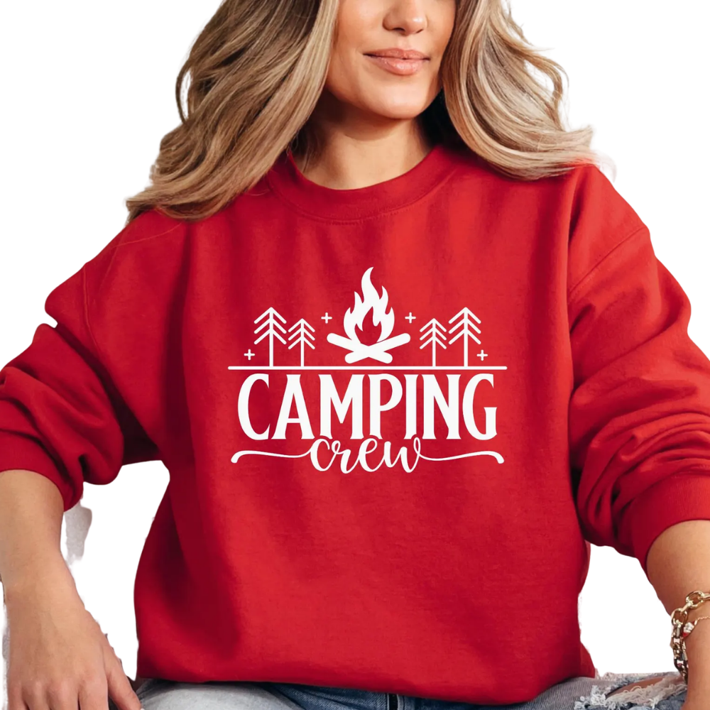 Personalized Camping Crew Family Matching Sweatshirt, Custom Camp Vacation Family Sweater ET1681