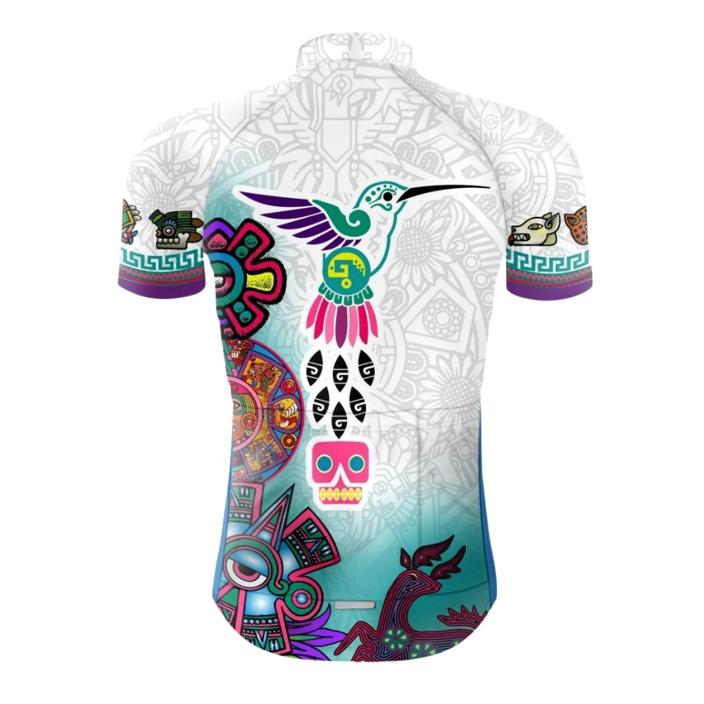 Aztec Mexico Cycling Short Sleeve Jersey For Mens, Mexico Cycling Jersey CZ0142