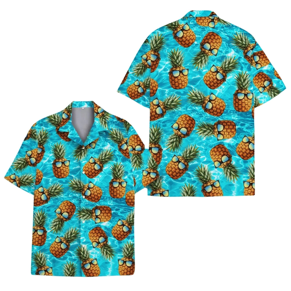 Sunglasses Pineapple Hawaiian Shirt For Men Women, Funny Pineapple Hawaiian Shirts HE0075