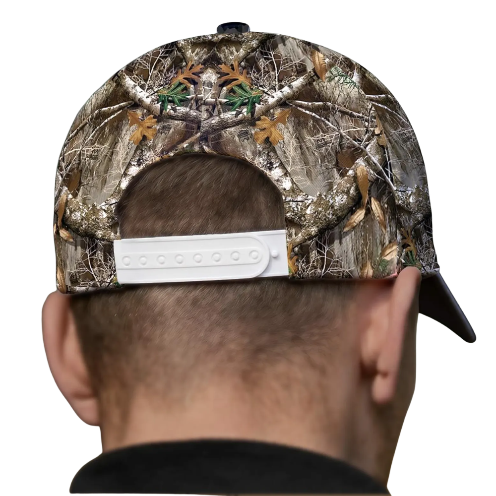 Deer Hunting American Flag Custom Name Baseball 3D Printed Cap, Personalized Deer Patriotic Cap For Hunter CP0536