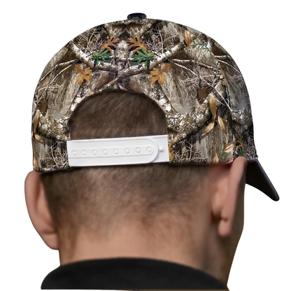 Deer Hunting American Flag Custom Name Baseball 3D Printed Cap, Personalized Deer Patriotic Cap For Hunter CP0536