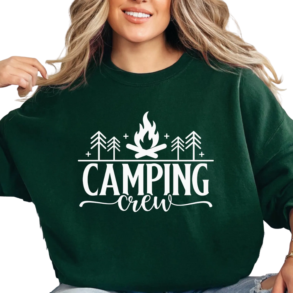 Personalized Camping Crew Family Matching Sweatshirt, Custom Camp Vacation Family Sweater ET1681