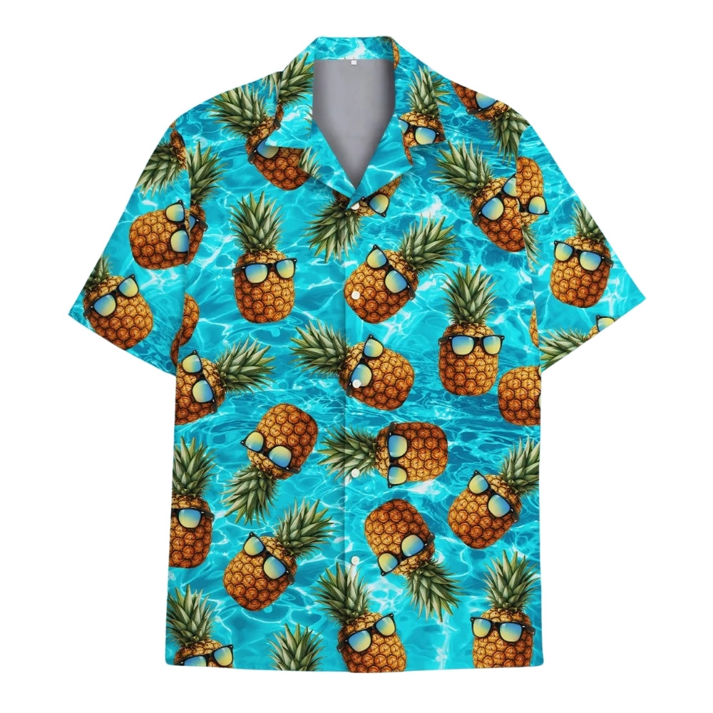 Sunglasses Pineapple Hawaiian Shirt For Men Women, Funny Pineapple Hawaiian Shirts HE0075
