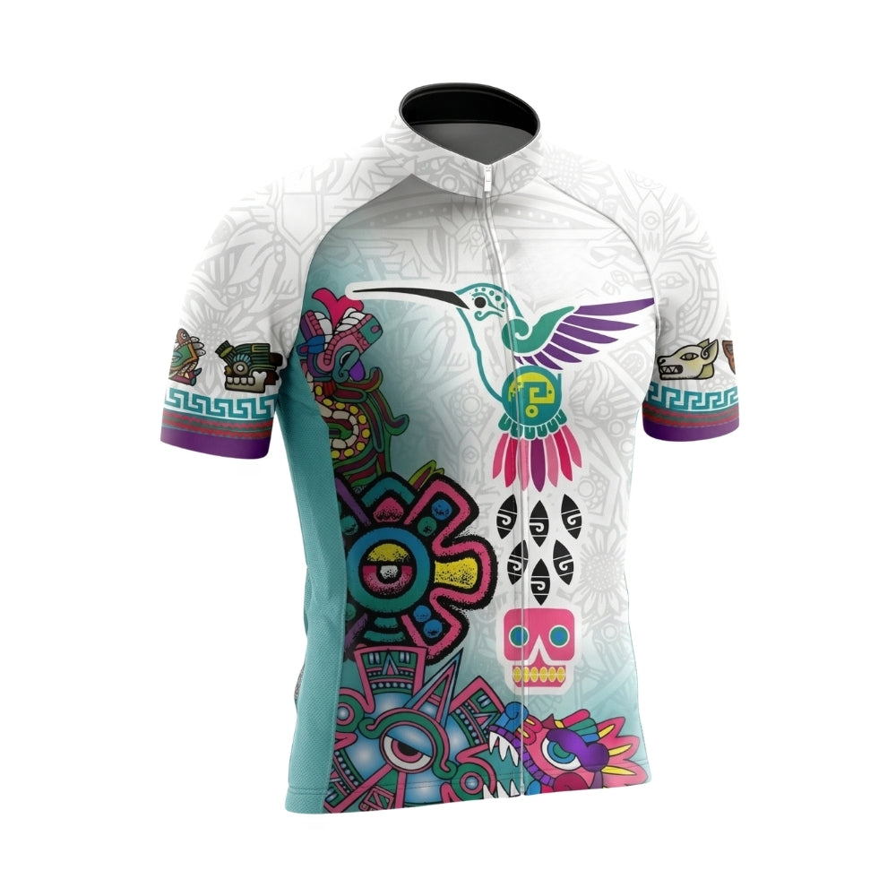 Aztec Mexico Cycling Short Sleeve Jersey For Mens, Mexico Cycling Jersey CZ0142