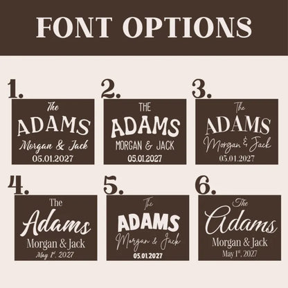 Custom Couple Name And Date Fabric Wedding Welcome Sign Green Striped, Personalized Linen Wedding Welcome Sign WD0914