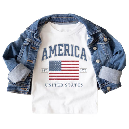 Ameica EST 1776 United States Matching Family T Shirt, Matching Family Patriotic Fourth Of July Shirts ET1086