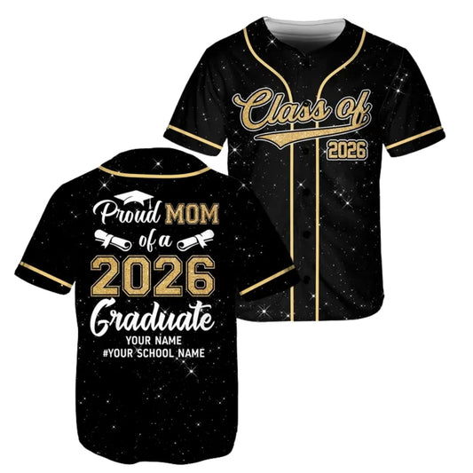 Personalized Proud Graduation Matching Family Baseball Jersey, Custom Matching Family Graduation Baseball Jerseys ET0720