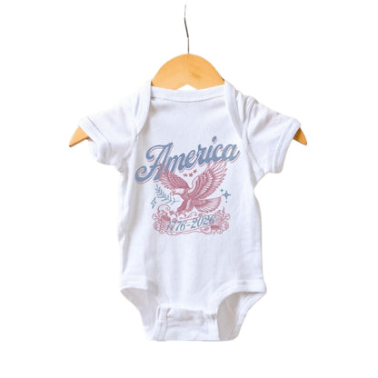 Eagle America 1776-2026 Matching Family T Shirts For Independence Day, Matching 4th Of July Family Shirts ET0300