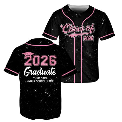 Personalized Proud Graduation Matching Family Baseball Jersey, Custom Matching Family Graduation Baseball Jerseys ET0720