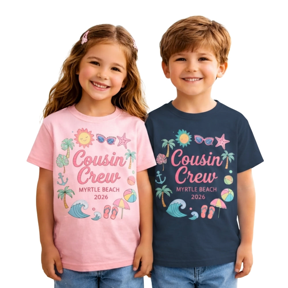 Personalized Cousin Crew Beach Matching T Shirts For Family, Custom Beach Cousin Shirts ET0446