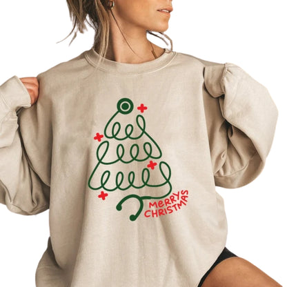 Merry Christmas Stethoscope Tree Sweatshirt, Nurse Christmas Sweatshirt 2D0637