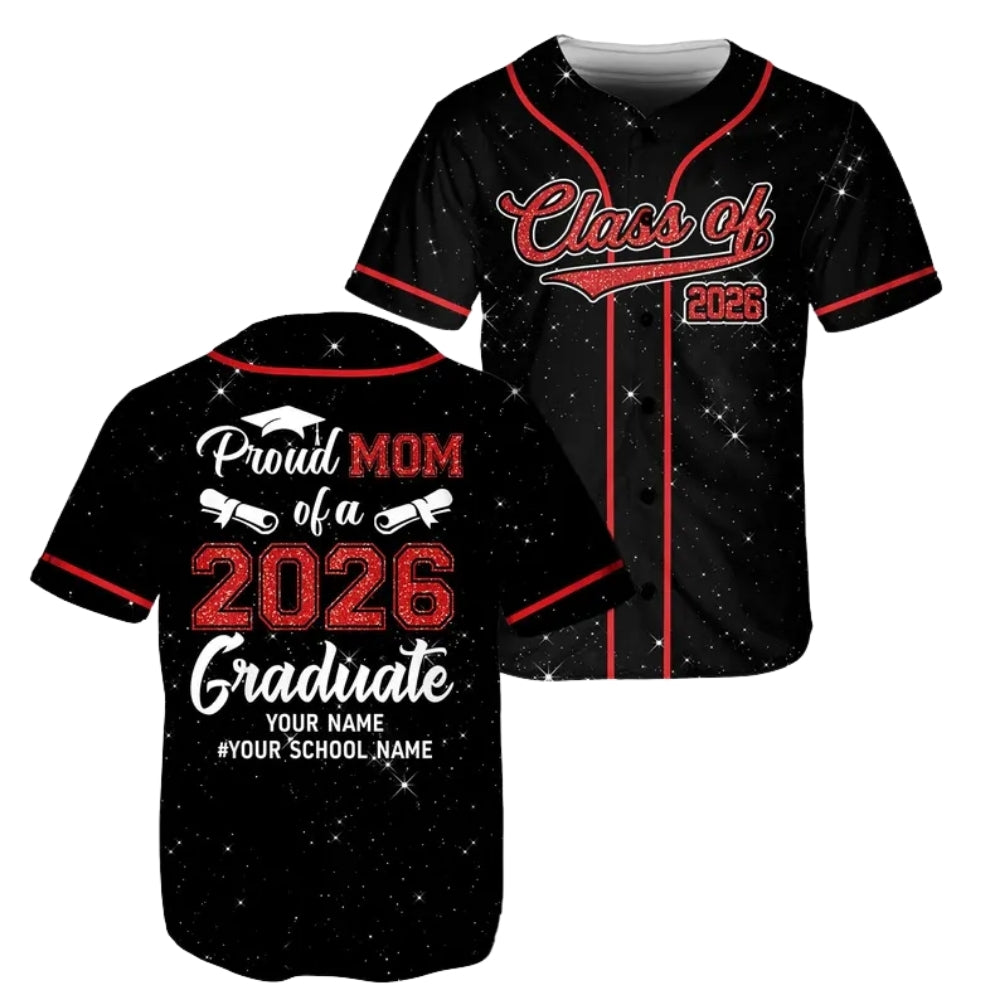 Personalized Proud Graduation Matching Family Baseball Jersey, Custom Matching Family Graduation Baseball Jerseys ET0720