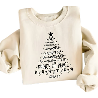 Christmas Bible Verse Christian Sweatshirt, Faith Cross Sweatshirt 2D0295