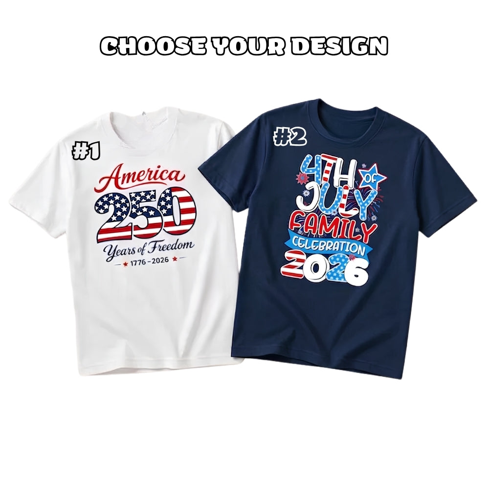 250 Years Of Freedom Matching Family T Shirts, 4th Of July Matching Shirts For Family ET0984