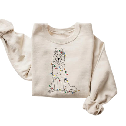Husky Christmas Sweatshirt Womens, Dog Lover Christmas Sweatshirt 2D0638