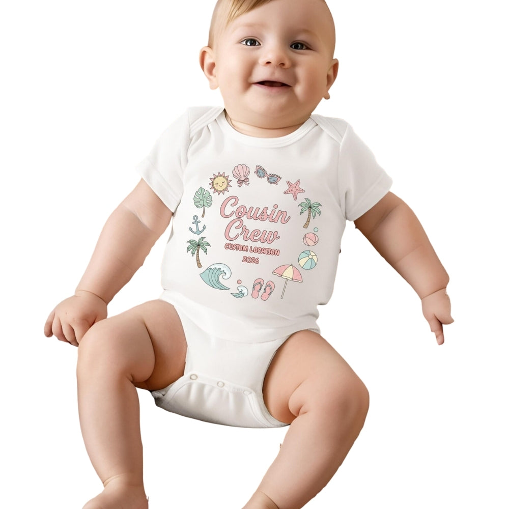 Personalized Cousin Crew Beach Matching T Shirts For Family, Custom Beach Cousin Shirts ET0446